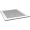 Ekena Millwork Vertical Surface Mount PVC Gable Vent: Functional, w/ 3-1/2"W x 1"P Standard Frame, 32"W x 38"H GVPVE32X3801SF - alternate 2